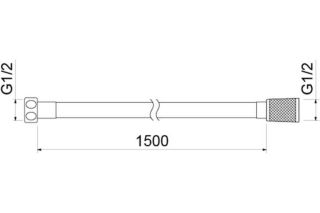 Душевой шланг Aquatek AQ2105MB черный